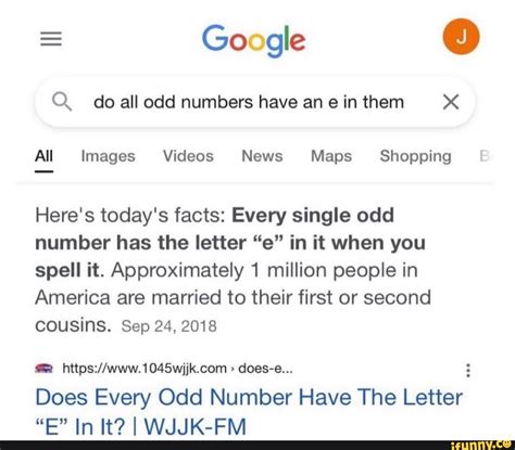 what odd number doesnt have the letter e|Proof of every odd number has letter 'e' in English : r/mathmemes .